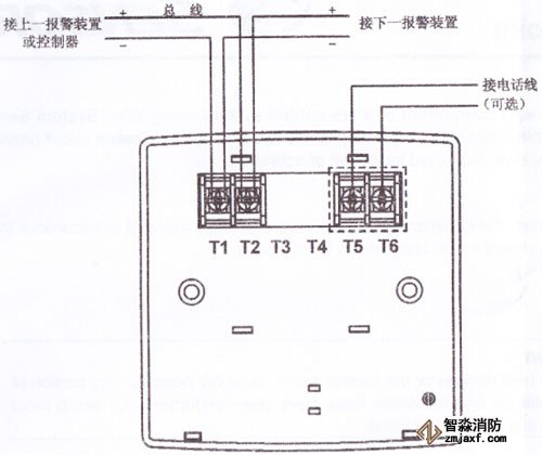 J-SAP-M-M900K手动报警按钮系统接线图