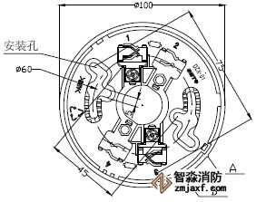 亿杰消防烟感探测器接线图